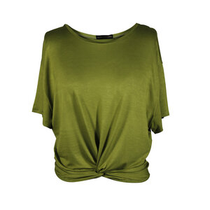Damen T-Shirt aus Bambus Viskose "Twisted Shirt" - Flying Love Birds