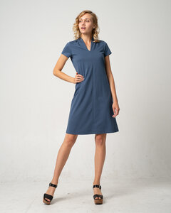 Softes Kleid mit Kelch-Ausschnitt aus Bio-Baumwolle 'Brushed Dress' - Alma & Lovis