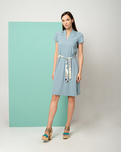 Softes Kleid mit Kelch-Ausschnitt aus Bio-Baumwolle 'Brushed Dress' - Alma & Lovis