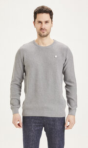 Strickpullover - FIELD pique badge - aus Bio-Baumwolle  - KnowledgeCotton Apparel