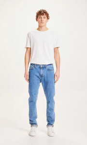Jeans Tapered Fit- ASH light blue denim - KnowledgeCotton Apparel