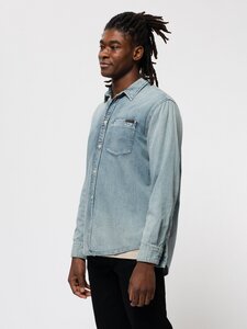 Albert Light Structure - Jeanshemd - Nudie Jeans