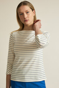 U-Boot Shirt mit Streifen GOTS aus Bio-Baumwolle - LANIUS