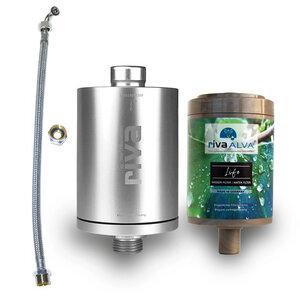 rivaALVA Life Trinkwasserfilter Set | Blockaktivkohle | biol. abbaubares Kartuschengehäuse - rivaALVA