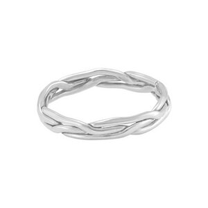 Silber Ring geflochten gedreht Fair-Trade und handmade - pakilia