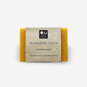 Fair Trade Haarseife Olive für normale Haare - Original Unverpackt
