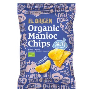el origen Bio Maniok Chips mit Salz, 60g - el origen food