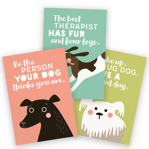 3er-Set Postkarten für Hundefans - käselotti