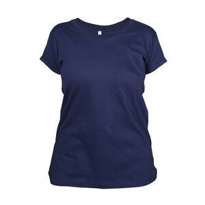 Frauen T-Shirt BASIC aus Bio-Baumwolle mit Roll-Sleeves. Made in Tanzania - Kipepeo-Clothing