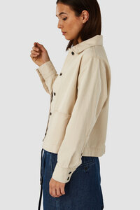 Damen Worker-Jacket "OTA" aus ungefärbtem Denim aus Biobaumwolle von KINGS OF INDIGO - Kings Of Indigo