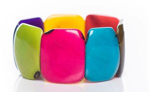 Tagua Armreif Armband poliert - Bea Mely