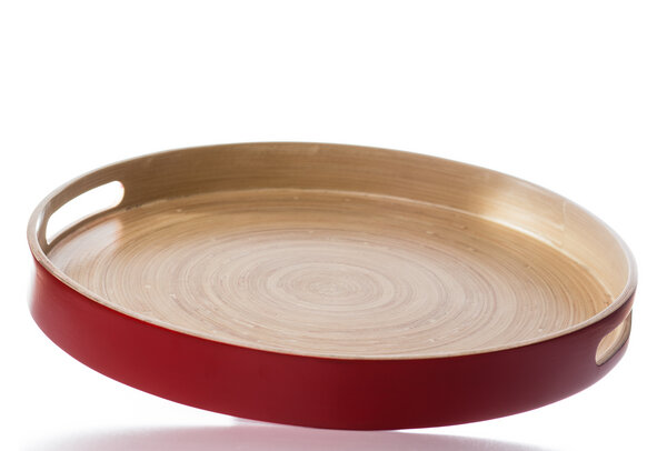 Bea Mely Bambus Tablett Rot Ø 35 cm Avocadostore