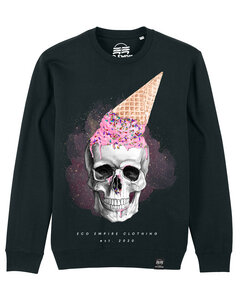 Eco Empire Skull with icecream | Unisex Sweatshirt - Eco Empire Clothing