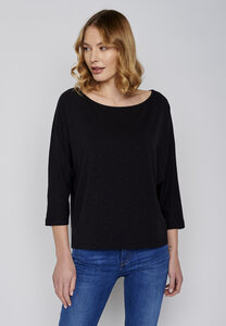 Damen Longsleeve Biobaumwolle Basic Smile - GREENBOMB
