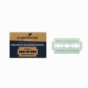 truemorrow Premium Rasierklingen - Klingen für Rasierhobel - Made in Germany - truemorrow