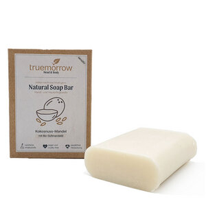 truemorrow Natürliche Hand- und Hautpflegeseife mit Kokosnuss-Mandel Geruch, sensitiv - truemorrow