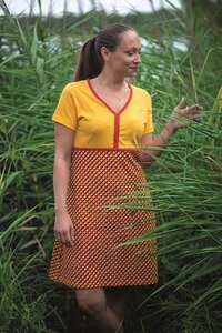 Fairtrade Damen Kurzarmkleid aus Bio-Baumwolle Merla - NEPALAYA