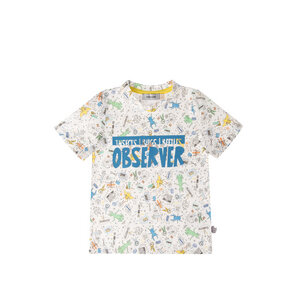 T-Shirt aus Bio Baumwolle mit Alloverdruck - Marraine Kids