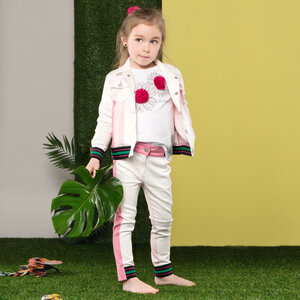 Jeansjacke im Colourblock aus Bio Baumwolle "Lilia" - Marraine Kids