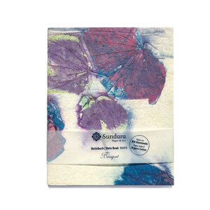 Notizbuch "Bouquet" aus handgeschöpftem Recycling Biobaumwoll-Papier - Sundara