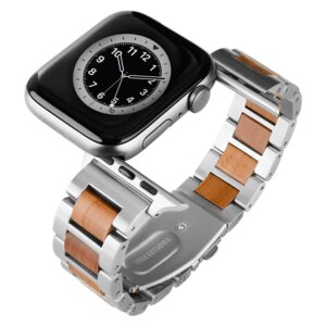 LAiMER Smartwatch Uhrband ATHENS - Apfelholz - kompatibel mit Apple Watch - Laimer