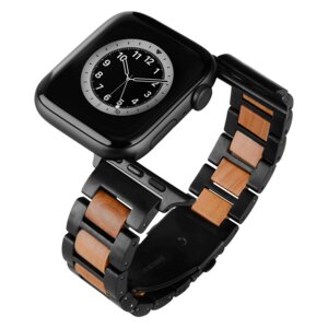 LAiMER Smartwatch Uhrband BERN - Apfelholz - kompatibel mit Apple Watch - Laimer