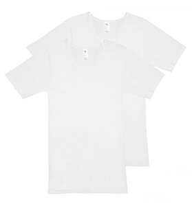 Herren Basic Shirt Rundhals Feinripp 2er Pack - Haasis Bodywear