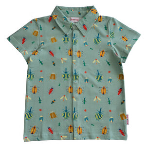Kurzarm Polo-Shirt mit Insektenmotiv - Baba Kidswear
