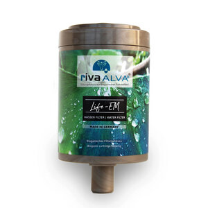 rivaALVA Life EM Trinkwasserfilter Ersatzkartusche | Blockaktivkohlefilter + EM Keramik - rivaALVA
