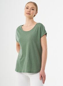 T-Shirt aus Bio-Baumwolle und Leinen - ORGANICATION