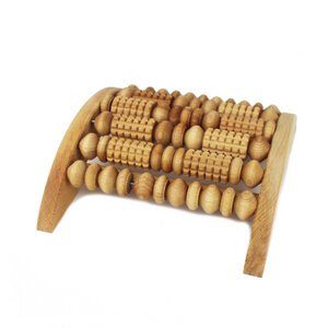 Fußmassage Gerät mit Rollen aus Holz rechteckig - Mitienda Shop