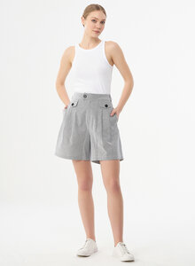 Shorts aus Bio-Baumwolle mit Streifenmuster - ORGANICATION