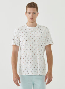 T-Shirt aus Bio-Baumwolle mit Allover-Print - ORGANICATION