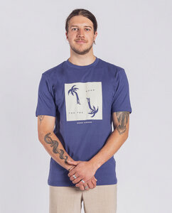 Herren T-Shirt | Sad Palm | Dunkelblau - Degree Clothing