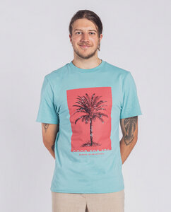 Herren T-Shirt - Code palm - Türkis - Degree Clothing