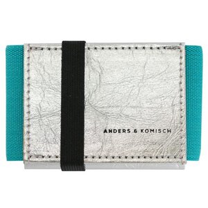 Kleines Portemonnaie mit Münzfach Damen - A&K MINI Silber + Farbauswahl - ANDERS & KOMISCH