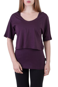 Shirt & Top Fuchsia Set violett - Ajna