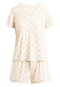 Pyjama Set, Shorty und kurzärmeliges T-Shirt "Jordan S/S" pink tint AOP - CCDK