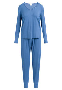 Pyjama Set, lange Hose und Longsleeve 'Jordan L/S' True navy AOP - CCDK