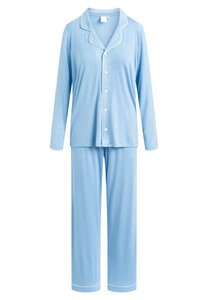 Pyjama Set, lange Hose und Langarmhemd "Joy L/S" Allure blue - CCDK