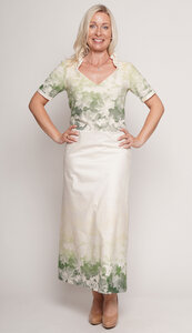 Bio-Festkleid Morgentau - Peaces.bio - handbedruckte Biomode