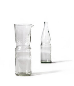 Upcycling Wasserkaraffe aus Mineralwasserflasche (0,7l) - SAMESAME