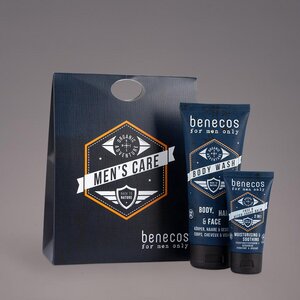 Geschenkset benecos for men - vegan - Body Wash 3in1 - After Shave Balm - benecos