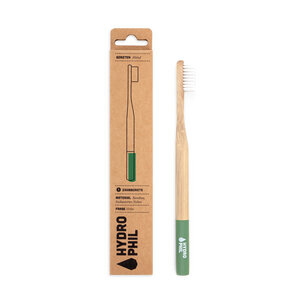 Zahnbürste aus Bambus | mittelweich | grün - HYDROPHIL