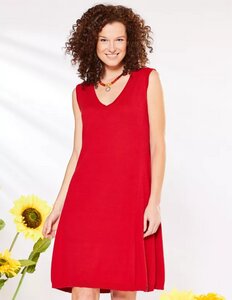 Strick-Kleid Laureline mit V-Ausschnitt - aus 100% Bio-Baumwolle - Deerberg