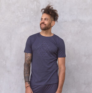 MATTEO - Männer - Print T-Shirt für Yoga aus 100% Biobaumwolle - Jaya