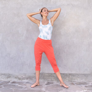 FLORA - Damen - 3/4 Hose für Yoga und Freizeit aus Biobaumwolle - Jaya