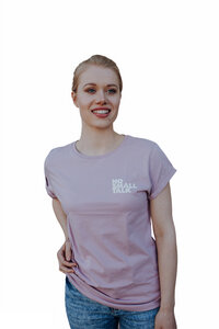 Frauen T-Shirt no small talk aus Biobaumwolle - ilovemixtapes