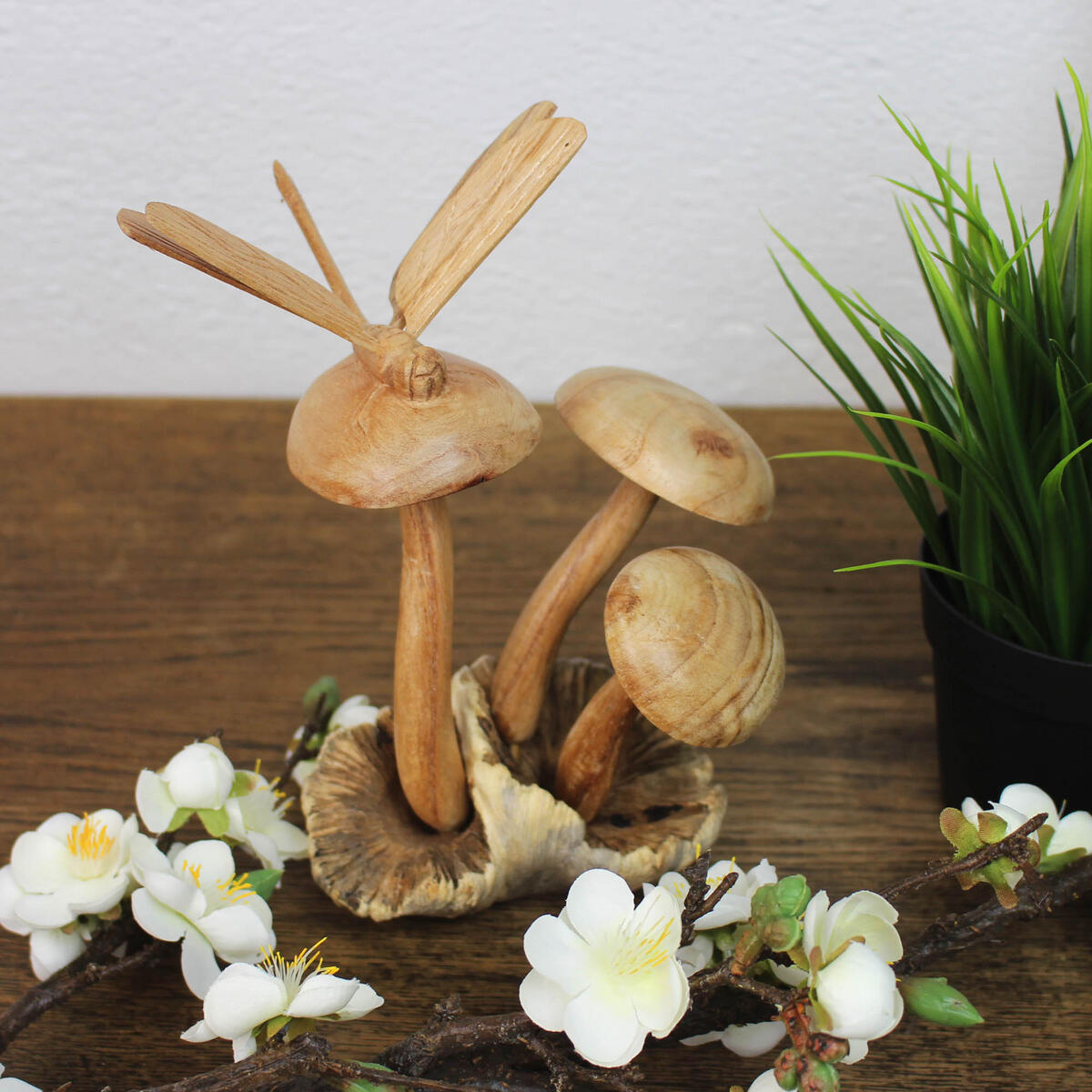 Holz Dekofigur | Pilzen Libelle Mitienda - auf Shop aus Avocadostore