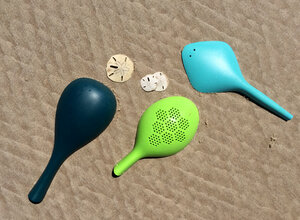 BIOBU Animo Sandspielzeug aus Bambus (Wal, Schildkröte, Manta-Rochen) - EKOBO